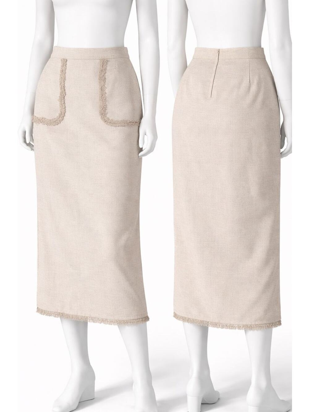 j. crew linen skirt boho, cottagecore, minimalist pencil skirt size 2 designer